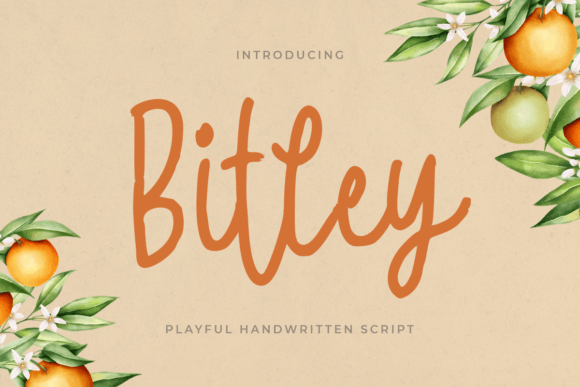 Bitley: A Handwritten Font That Adds Warm Character to Your Craft Projects