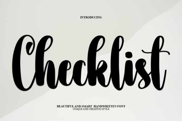 Checklist: A Handwritten Font Built for Modern Digital Experiences
