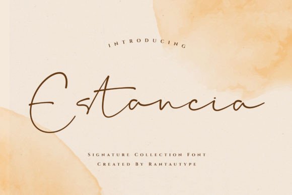 Craft with Elegance: The Estancia Script Font for Beautiful Products