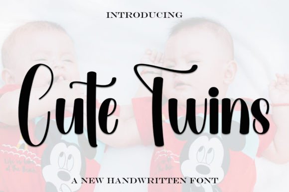Cute Twins: A Trendy Handwritten Font for Editorial Elegance