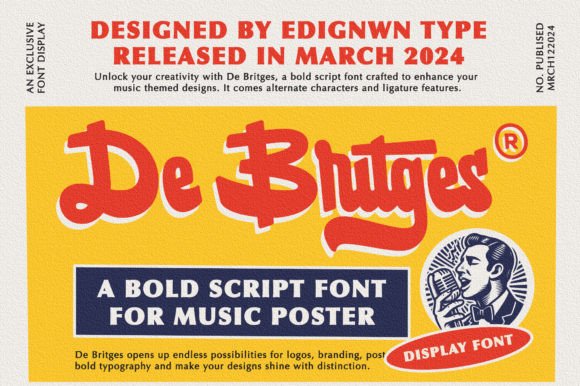 De Britges: A Creative Script Font for Makers and Crafters