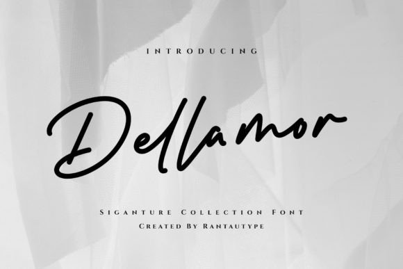Dellamor: A Script Font for Editorial Grace