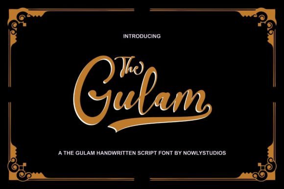 Gulam: A Script Font for Editorial Grace and Impact