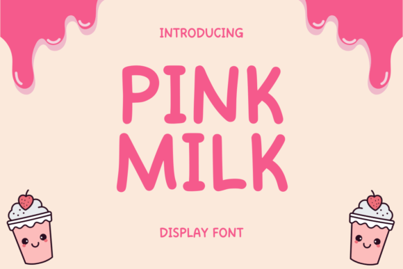 Pink Milk: A Playful Handwritten Font for Editorial Design