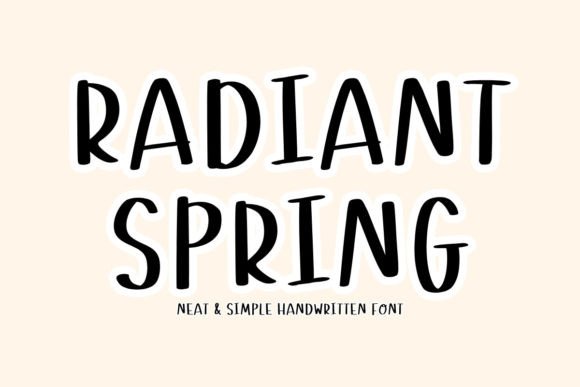 Radiantspring: A Playful Font for Polished Digital Projects