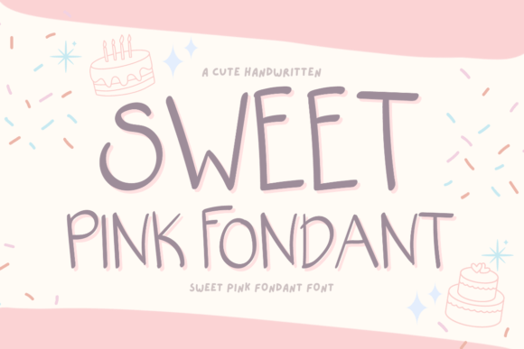 Sweet Pink Fondant: A Handwritten Font for Standout Campaigns