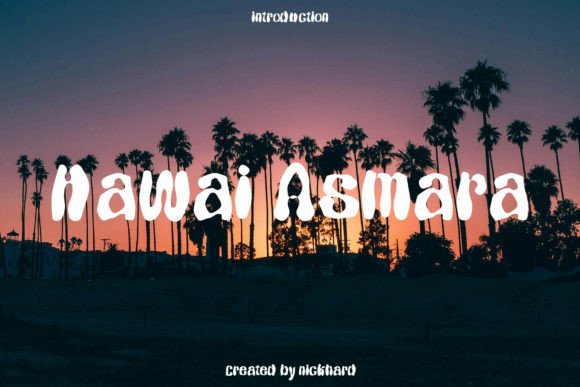 The Hawai Asmara Font Adds Handwritten Charm to Your Creative Products