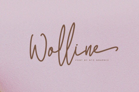 Wolline: A Serene Script Font for Editorial Design